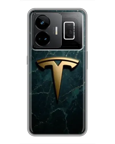 Чехол для Realme GT3 с картинкой «Мраморная Tesla Gold» Чехол для Realme GT3 с картинкой «Мраморная Tesla Gold»