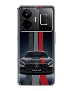 Чохол для Realme GT3 з картинкою «Mercedes — білий карбон» Чохол для Realme GT3 з картинкою «Mercedes — білий карбон»