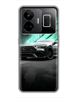 Чехол для Realme GT3 с картинкой «Темный Mercedes AMG»