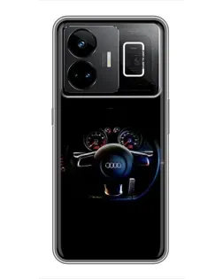 Чохол для Realme GT3 з картинкою «Салон Audi — кермо» Чохол для Realme GT3 з картинкою «Салон Audi — кермо»