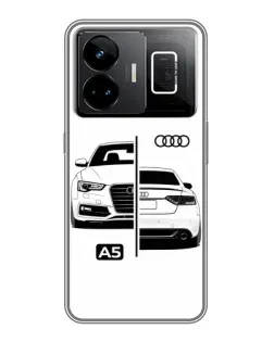Чехол для Realme GT3 с картинкой «Audi — контрастный дизайн» Чехол для Realme GT3 с картинкой «Audi — контрастный дизайн»