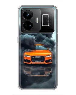 Чехол для Realme GT3 с картинкой «Audi в облаках дыма» Чехол для Realme GT3 с картинкой «Audi в облаках дыма»