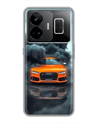 Чехол для Realme GT3 с картинкой «Audi в облаках дыма»