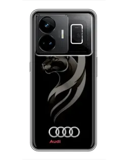 Чехол для Realme GT3 с картинкой «Графика — пантера и Audi» Чехол для Realme GT3 с картинкой «Графика — пантера и Audi»