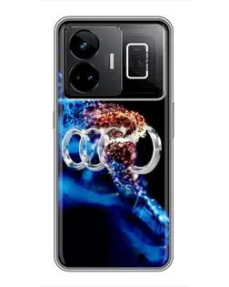 Чехол для Realme GT3 с картинкой «Энергия лого Audi» Чехол для Realme GT3 с картинкой «Энергия лого Audi»