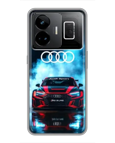 Чехол для Realme GT3 с картинкой «Audi Sport — неон»