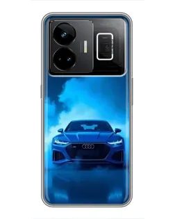 Чехол для Realme GT3 с картинкой «Audi — голубая энергия» Чехол для Realme GT3 с картинкой «Audi — голубая энергия»