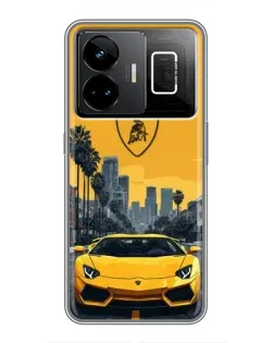 Чохол для Realme GT3 з картинкою «Жовтий Lamborghini місто» Чохол для Realme GT3 з картинкою «Жовтий Lamborghini місто»