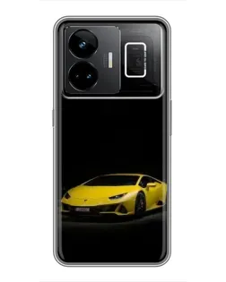 Чохол для Realme GT3 з картинкою «Lamborghini жовтий акцент» Чохол для Realme GT3 з картинкою «Lamborghini жовтий акцент»