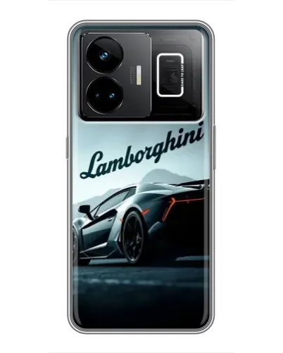 Чехол для Realme GT3 с картинкой «Классическая надпись Lamborghini»