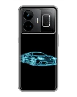 Чохол для Realme GT3 з картинкою «Неоновий контур Lamborghini» Чохол для Realme GT3 з картинкою «Неоновий контур Lamborghini»