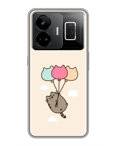 Чехол для Realme GT3 с картинкой «Пушин на шариках»