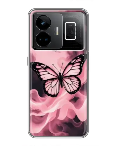 Чохол для Realme GT3 з картинкою «Метелик у диму» Чохол для Realme GT3 з картинкою «Метелик у диму»