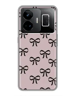 Чохол для Realme GT3 з картинкою «Чорні бантики» Чохол для Realme GT3 з картинкою «Чорні бантики»