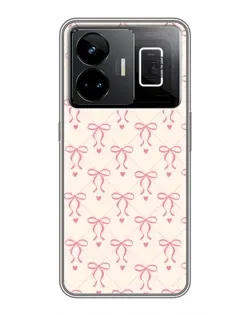 Чохол для Realme GT3 з картинкою «Рожеві бантики Coquette» Чохол для Realme GT3 з картинкою «Рожеві бантики Coquette»