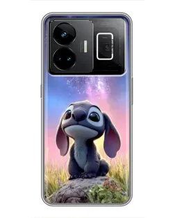 Чехол для Realme GT3 с картинкой «Стич на рассвете»