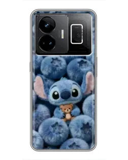 Чехол для Realme GT3 с картинкой «Стич и голубика»
