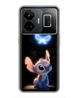 Чехол для Realme GT3 с картинкой «Сияющий Стич»