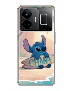 Чехол для Realme GT3 с картинкой «Стич на серфе»