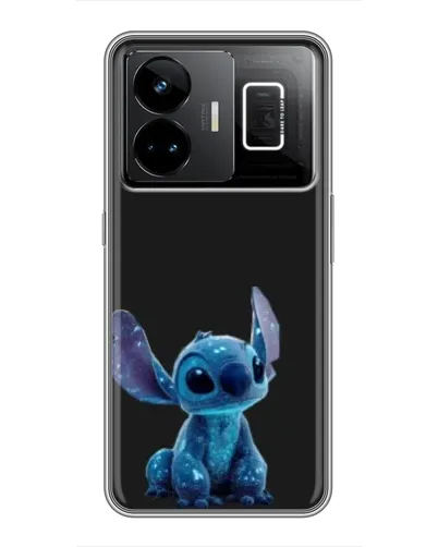 Чехол для Realme GT3 с картинкой «Стич на черном»