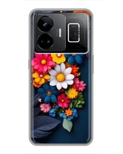 Чохол для Realme GT3 з картинкою «Квіткова феєрія»