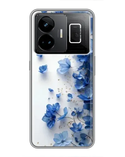 Чохол для Realme GT3 з картинкою «Блакитний квітковий каскад»
