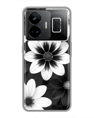 Чохол для Realme GT3 з картинкою «Монохромні айстри»