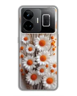 Чохол для Realme GT3 з картинкою «Білі сухоцвіти»