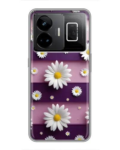 Чохол для Realme GT3 з картинкою «Ромашки на фіолетовому»