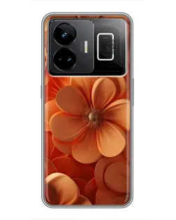 Чохол для Realme GT3 з картинкою «Помаранчева макро квітка»