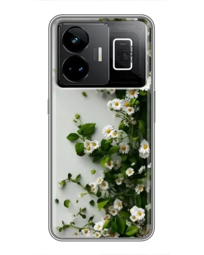 Чохол для Realme GT3 з картинкою «Гілка дрібних білих квітів»