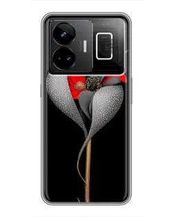 Чохол для Realme GT3 з картинкою «Срібна фантазійна квітка»