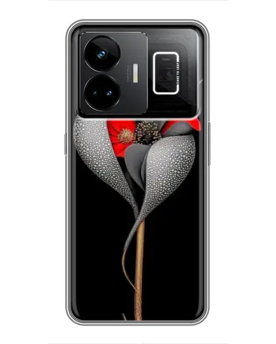 Чехол для Realme GT3 с картинкой «Серебряный фантазийный цветок» Чехол для Realme GT3 с картинкой «Серебряный фантазийный цветок»