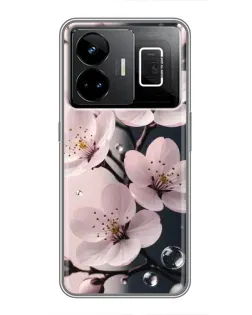 Чохол для Realme GT3 з картинкою «Ніжня сакура та краплі»