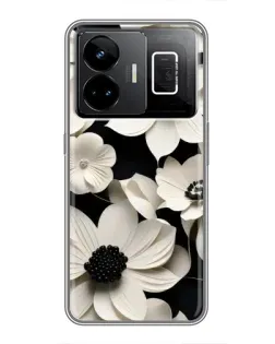 Чохол для Realme GT3 з картинкою «Об'ємні білі квіти»
