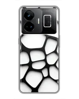 Чохол для Realme GT3 з картинкою «Біла об'ємна сітка» Чохол для Realme GT3 з картинкою «Біла об'ємна сітка»