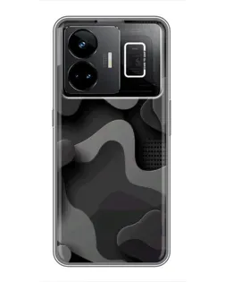 Чехол для Realme GT3 с картинкой «Темный абстрактный камуфляж» Чехол для Realme GT3 с картинкой «Темный абстрактный камуфляж»