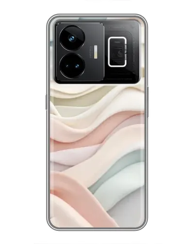 Чехол для Realme GT3 с картинкой «Пастельные нежные волны»