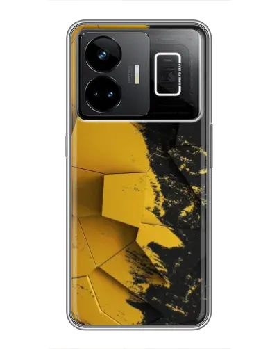 Чехол для Realme GT3 с картинкой «Золотые осколки геометрии»
