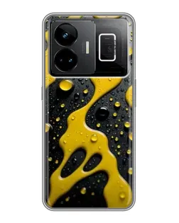 Чехол для Realme GT3 с картинкой «Жидкое желтое золото» Чехол для Realme GT3 с картинкой «Жидкое желтое золото»