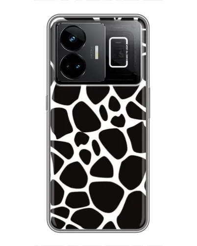 Чехол для Realme GT3 с картинкой «Черно-белый жираф»