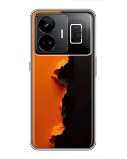 Чехол для Realme GT3 с картинкой «Оранжевый разлом» Чехол для Realme GT3 с картинкой «Оранжевый разлом»
