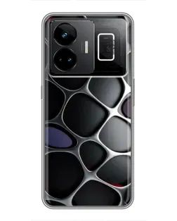 Чехол для Realme GT3 с картинкой «Объемная темная решетка» Чехол для Realme GT3 с картинкой «Объемная темная решетка»