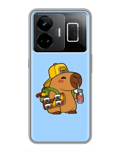 Чехол для Realme GT3 с картинкой «Капибара на скейте» Чехол для Realme GT3 с картинкой «Капибара на скейте»