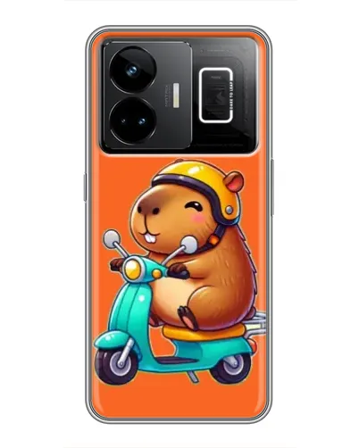Чехол для Realme GT3 с картинкой «Капибара на скутере» Чехол для Realme GT3 с картинкой «Капибара на скутере»