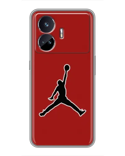Чехол для Realme GT5 с картинкой «Jordan Red Back» Чехол для Realme GT5 с картинкой «Jordan Red Back»