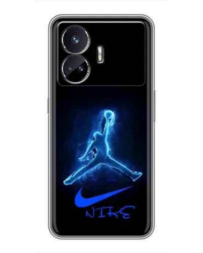 Чехол для Realme GT5 с картинкой «Jordan Neon Blue» Чехол для Realme GT5 с картинкой «Jordan Neon Blue»