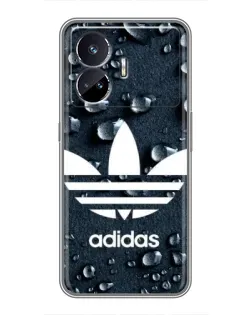 Чехол для Realme GT5 с картинкой «Adidas Trefoil Blue»