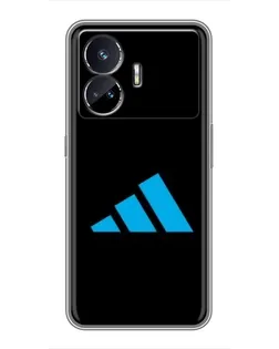 Чехол для Realme GT5 с картинкой «Adidas Cyan Logo»
