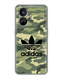 Чехол для Realme GT5 с картинкой «Милитари стиль Adidas»